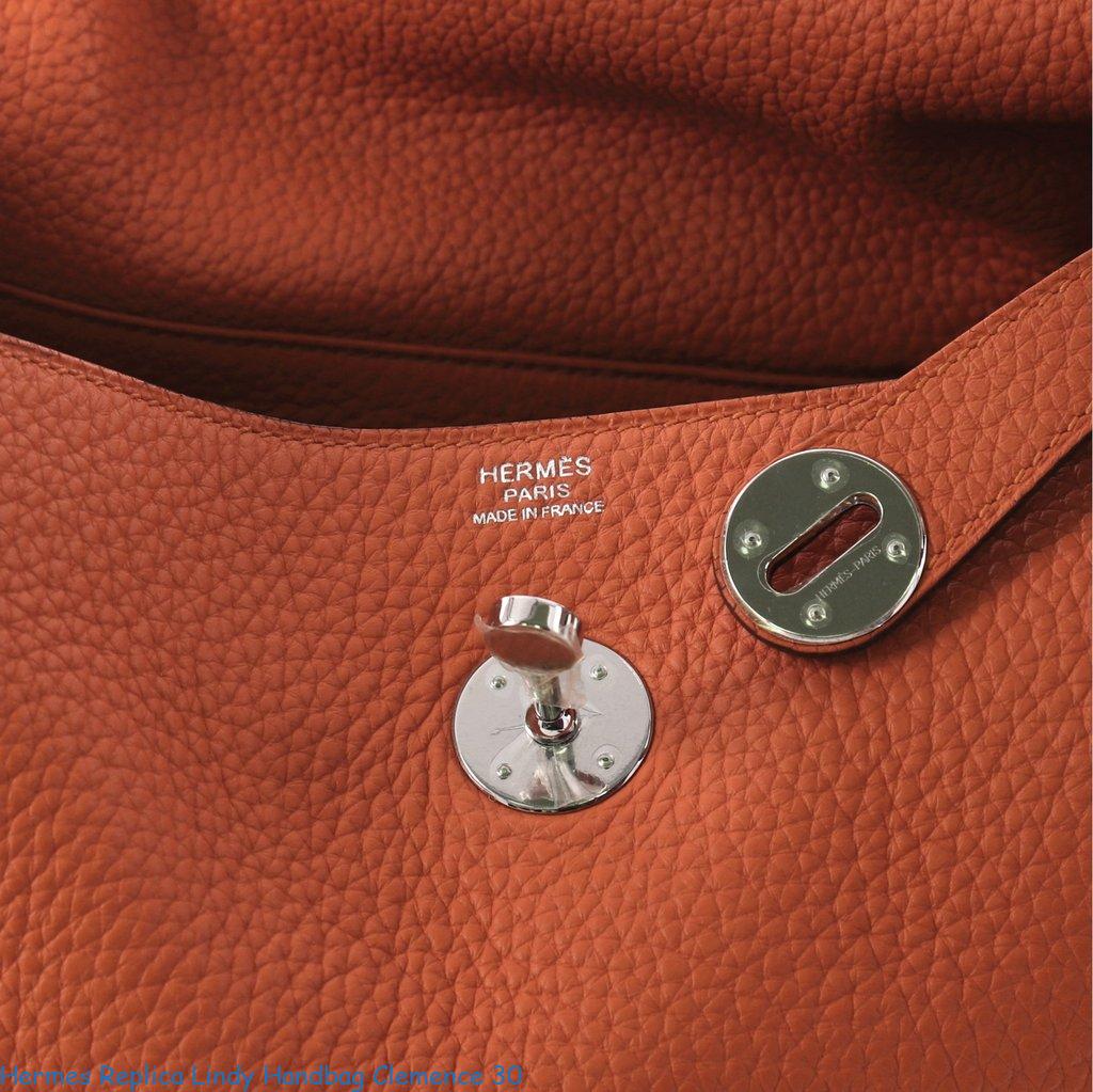 Hermes Replica Lindy Handbag Clemence 